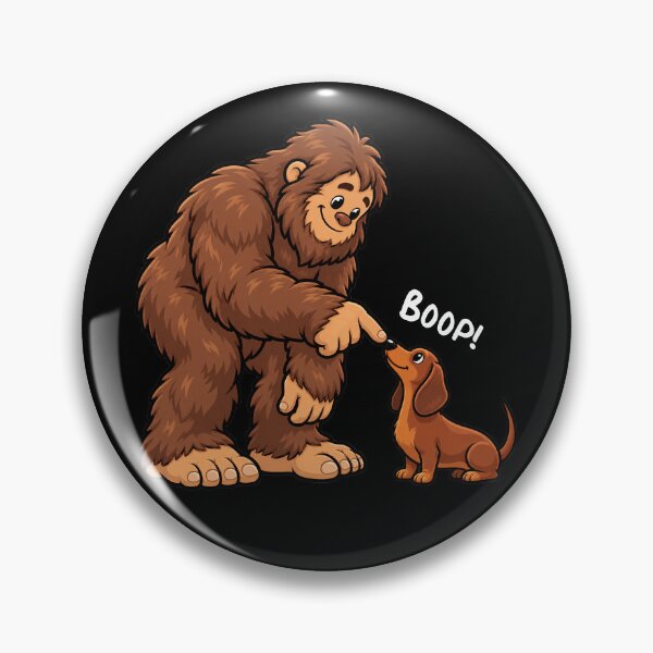 Item preview, Bigfoot and Dachshund Doxie Boop Fun Design Sasquatch designed and sold by rafaeltto.