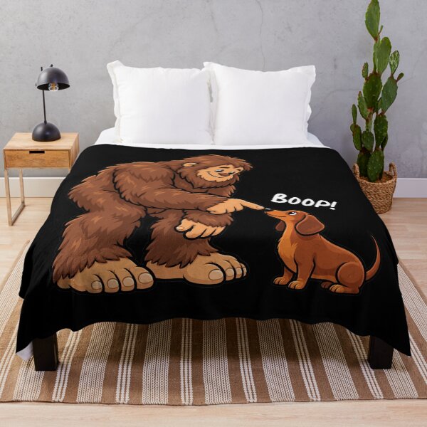 Item preview, Bigfoot and Dachshund Doxie Boop Fun Design Sasquatch designed and sold by rafaeltto.