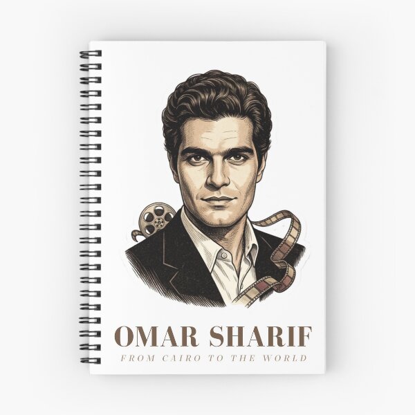 Item preview, Omar Sharif Classic Vintage Hollywood Egyptian Cinema Sticker designed and sold by KaBaRen.