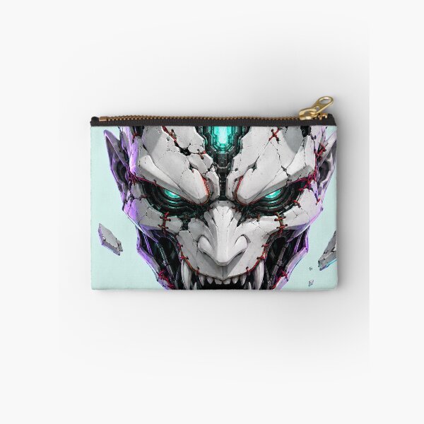 Item preview, Cracked White Cyber Oni Mask designed and sold by MouradStudio.