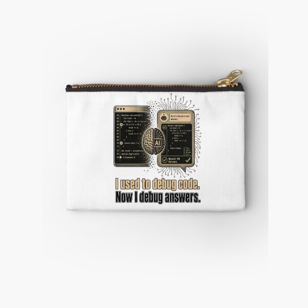 Item preview, Funny AI Quote: I used to debug code, now answers  designed and sold by bluesquidink.