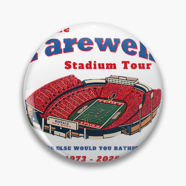 Item preview, Farewell Buffalo Bills Stadium Tour Vintage Football Fan Design designed and sold by Yogesh Kapoor.