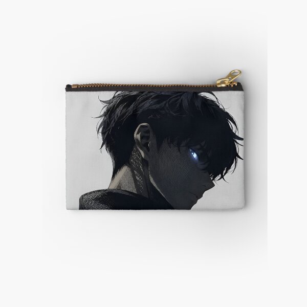 Item preview, Dark Shadow Hunter Glowing Blue Eye Anime Warrior Aesthetic designed and sold by Dyan4.