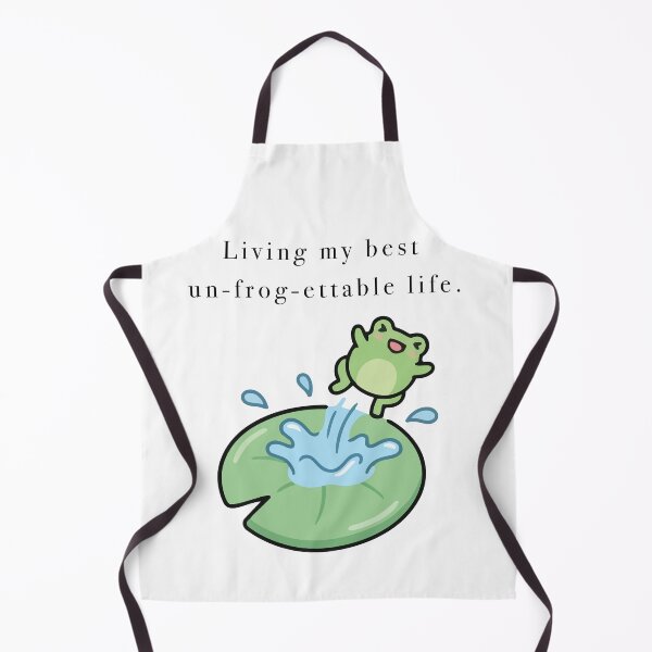 Item preview, Cute Frog Water Splash Unfroggettable Life designed and sold by Cozy Moss Studio.