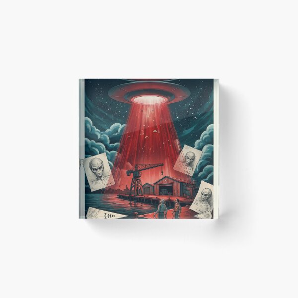Item preview, The Pascagoula Incident - Custom Original UFO X-Files Case Poster Wall Art designed and sold by Cool Robot Bro..