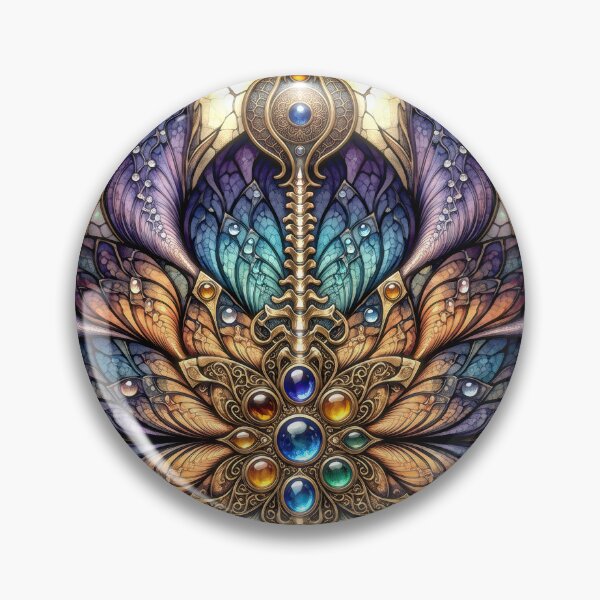 Item preview, Stained Glass Butterfly Mandala designed and sold by Frackxion.