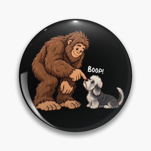 Item preview, Bigfoot and Dandie Dinmont Terrier Boop Fun Design Sasquatch designed and sold by rafaeltto.