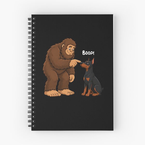Item preview, Bigfoot and Doberman Pinscher Boop Fun Design Sasquatch designed and sold by rafaeltto.