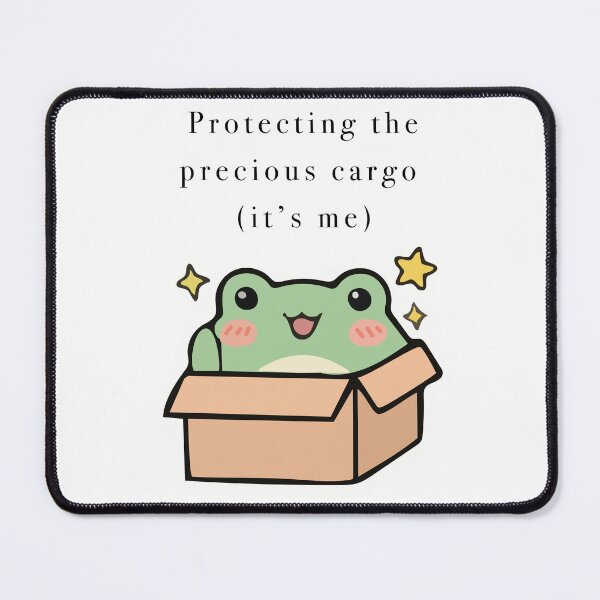 Item preview, Cute Frog In Cardboard Box Precious Cargo designed and sold by Cozy Moss Studio.