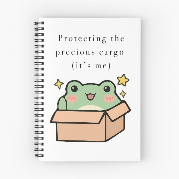 Item preview, Cute Frog In Cardboard Box Precious Cargo designed and sold by Cozy Moss Studio.