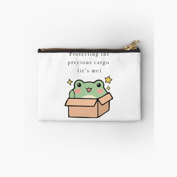 Item preview, Cute Frog In Cardboard Box Precious Cargo designed and sold by Cozy Moss Studio.