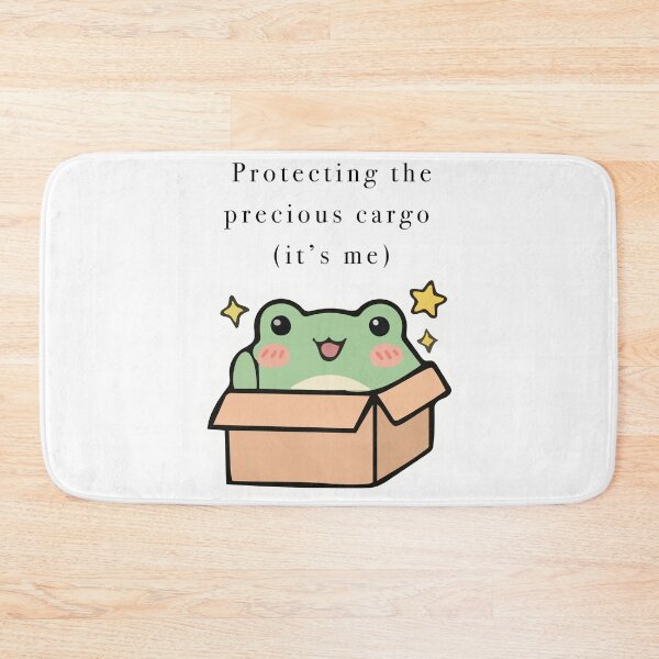 Item preview, Cute Frog In Cardboard Box Precious Cargo designed and sold by Cozy Moss Studio.