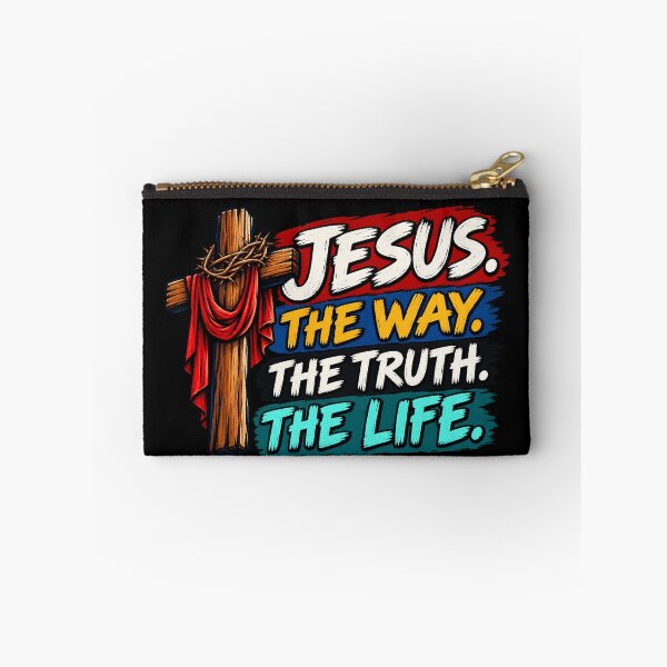 Item preview, Jesus The Way The Truth The Life - Christian Cross Bible Verse designed and sold by Fine Art California.