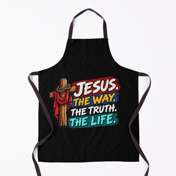 Item preview, Jesus The Way The Truth The Life - Christian Cross Bible Verse designed and sold by Fine Art California.