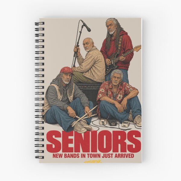 Item preview, Seniors New Bands In Town Just Arrived - Funny Old Rock Band designed and sold by BRTHRCNK01.