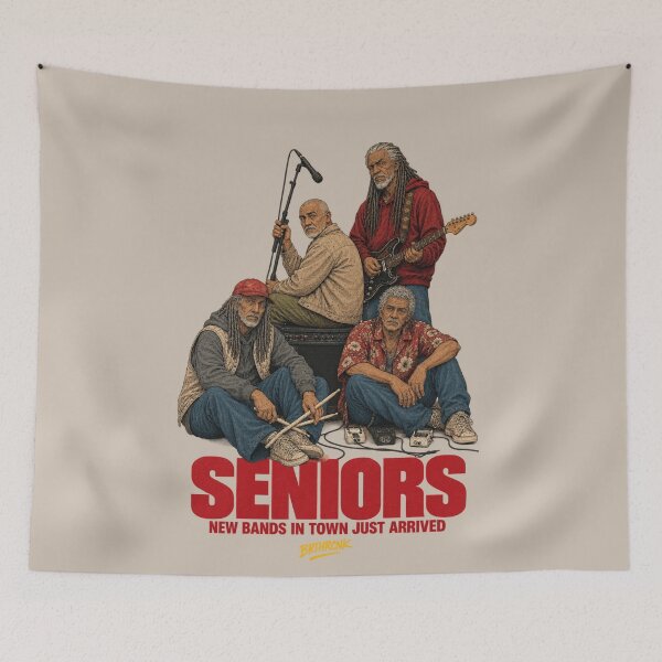 Item preview, Seniors New Bands In Town Just Arrived - Funny Old Rock Band designed and sold by BRTHRCNK01.