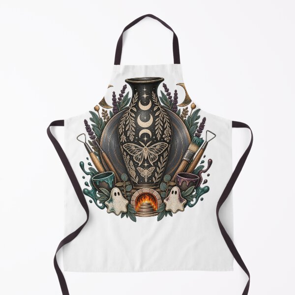 Item preview, Halloween Ceramicist Moon Moth Pottery Studio designed and sold by UrbanCanvvas.