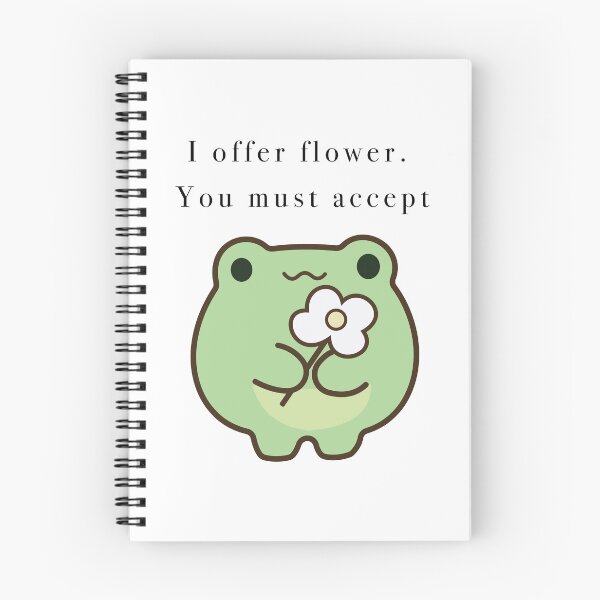 Item preview, Cute Frog Offering Daisy Flower Accept designed and sold by Cozy Moss Studio.