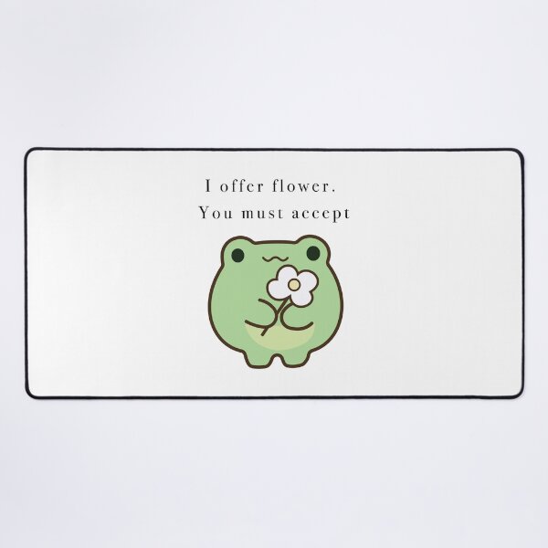 Item preview, Cute Frog Offering Daisy Flower Accept designed and sold by Cozy Moss Studio.