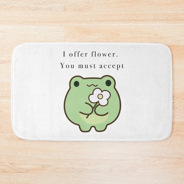 Item preview, Cute Frog Offering Daisy Flower Accept designed and sold by Cozy Moss Studio.