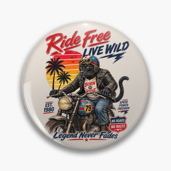Item preview, Ride Free Black Panther designed and sold by lungpleecha.
