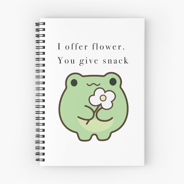 Item preview, : Cute Frog Offering Flower Give Snack designed and sold by Cozy Moss Studio.