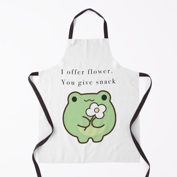 Item preview, : Cute Frog Offering Flower Give Snack designed and sold by Cozy Moss Studio.