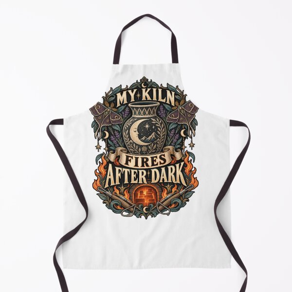 Item preview, My Kiln Fires After Dark Goth Pottery Art designed and sold by UrbanCanvvas.