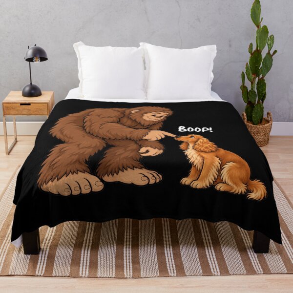 Item preview, Bigfoot and English Cocker Spaniel Boop Fun Design Sasquatch designed and sold by rafaeltto.