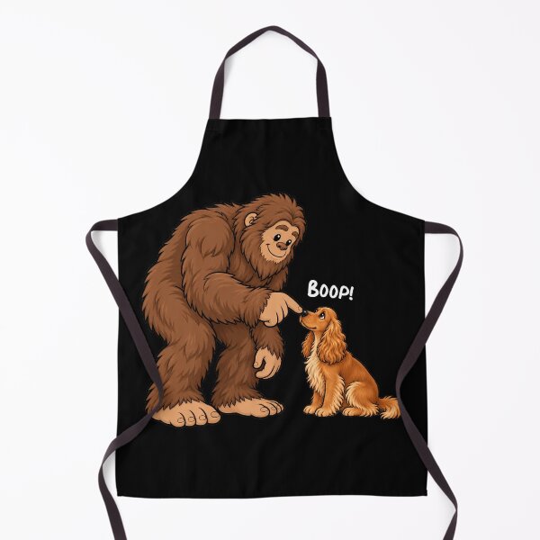 Item preview, Bigfoot and English Cocker Spaniel Boop Fun Design Sasquatch designed and sold by rafaeltto.