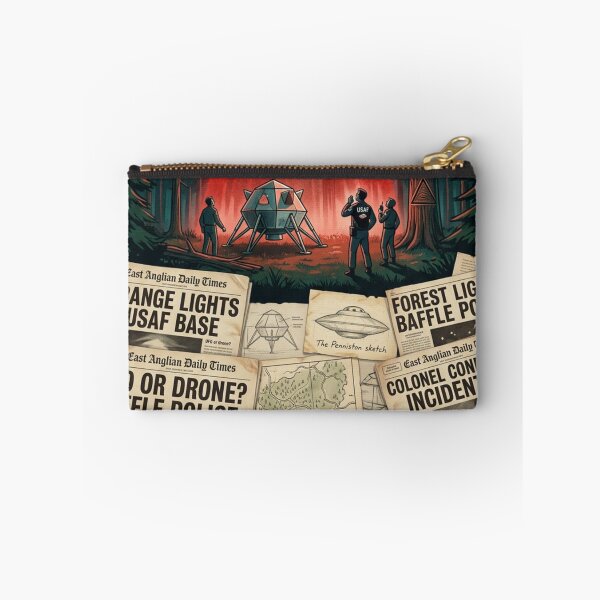 Item preview, The Rendlesham Forest Incident - Custom Original UFO X-Files Case Poster Wall Art designed and sold by Cool Robot Bro..