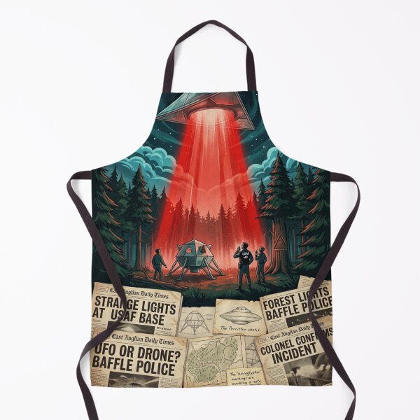 Item preview, The Rendlesham Forest Incident - Custom Original UFO X-Files Case Poster Wall Art designed and sold by Cool Robot Bro..