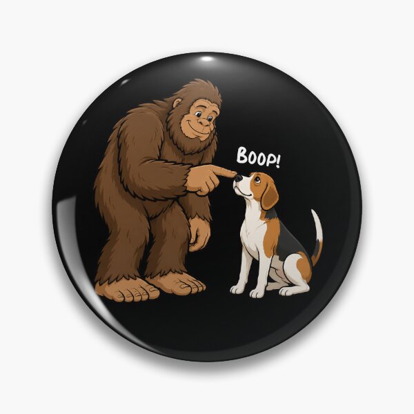 Item preview, Bigfoot and English Foxhound Boop Fun Design Sasquatch designed and sold by rafaeltto.