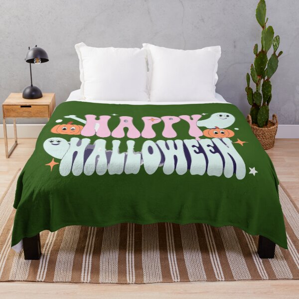Item preview, Happy Halloween Retro Pastel Ghost Pumpkin Design designed and sold by umarajabeen.