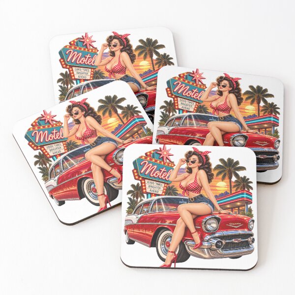Item preview, motel pin up girl  designed and sold by Ghostwave Atelier.