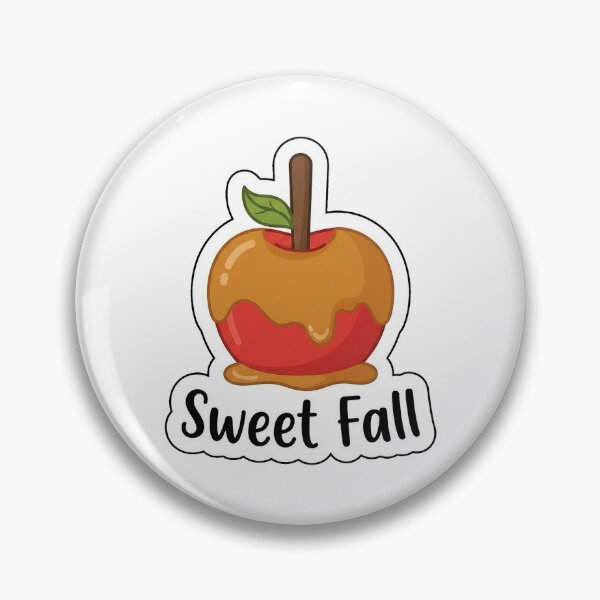 Item preview, Sweet Fall Toffee Apple - Cute Autumn Dessert Typography Sticker designed and sold by SimpleP.