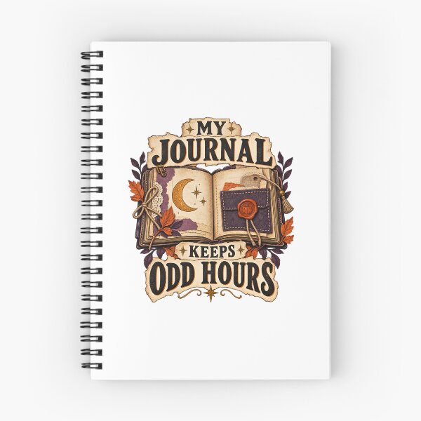 Item preview, My Journal Keeps Odd Hours Papercrafter Wordplay designed and sold by UrbanCanvvas.