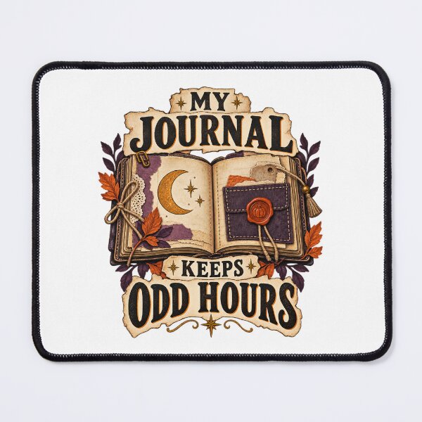 Item preview, My Journal Keeps Odd Hours Papercrafter Wordplay designed and sold by UrbanCanvvas.