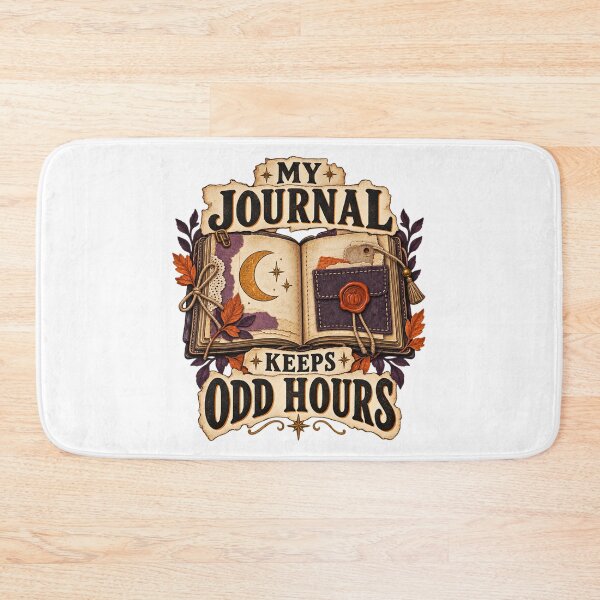 Item preview, My Journal Keeps Odd Hours Papercrafter Wordplay designed and sold by UrbanCanvvas.