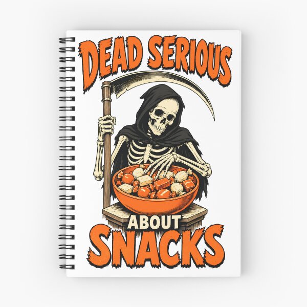 Item preview, Dead Serious About Snacks - Funny Halloween designed and sold by MagicTheDog.