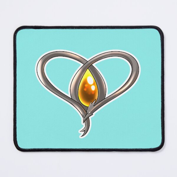 Item preview, Metal heart with a fire amber designed and sold by EniShiju.