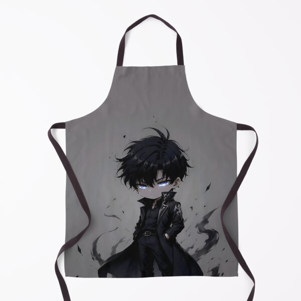 Item preview, Chibi Shadow Hunter Glowing Blue Eyes Dark Anime Warrior designed and sold by Dyan4.