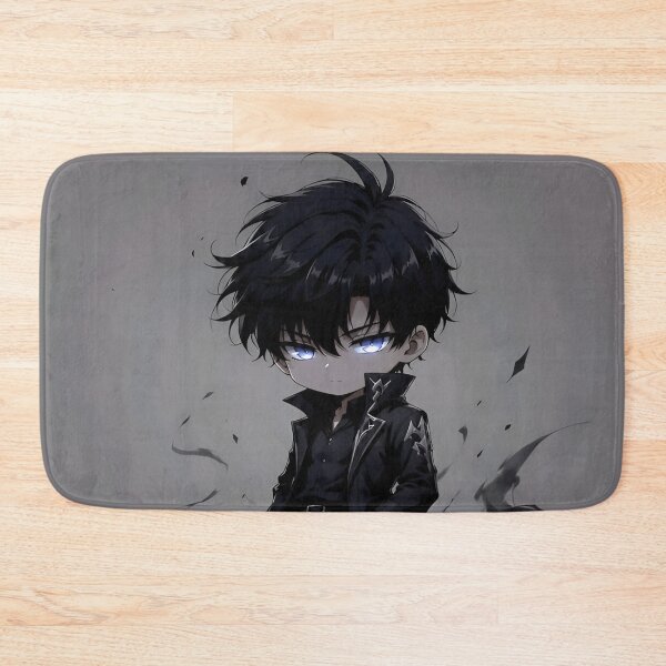 Artikelvorschau, Chibi-Schattenjäger mit leuchtend blauen Augen – Dunkler Anime-Krieger entworfen und verkauft von Dyan4.