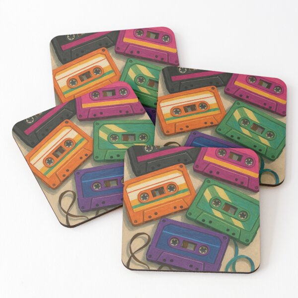 Item preview, Retro Cassette Tapes – Colourful 80s and 90s Music Aesthetic designed and sold by EatPrayLive.