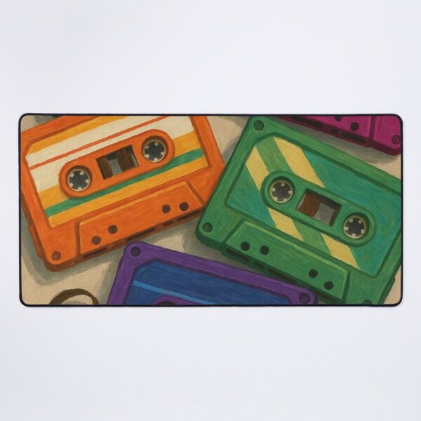 Item preview, Retro Cassette Tapes – Colourful 80s and 90s Music Aesthetic designed and sold by EatPrayLive.