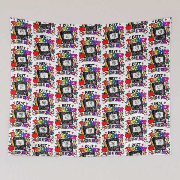 Item preview, best teacher ever class 2027 educate gift apple  designed and sold by OCD_JESSICA.