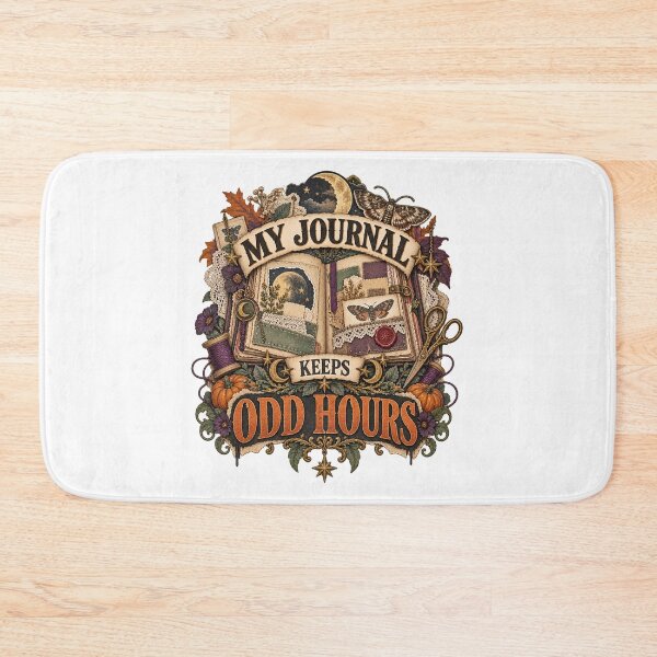 Item preview, My Journal Keeps Odd Hours Halloween Journal Art designed and sold by UrbanCanvvas.