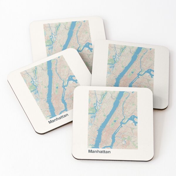 Item preview, Manhattan Minimalistic Map Art designed and sold by MapsNerd.
