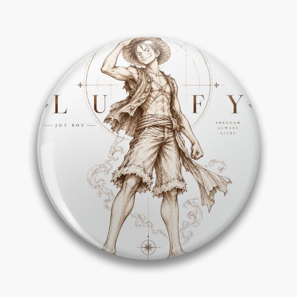 Item preview, Luffy Luxury Vintage Sketch T-Shirt | One Piece Elegant Minimalist Anime Design designed and sold by Dlvznbm.