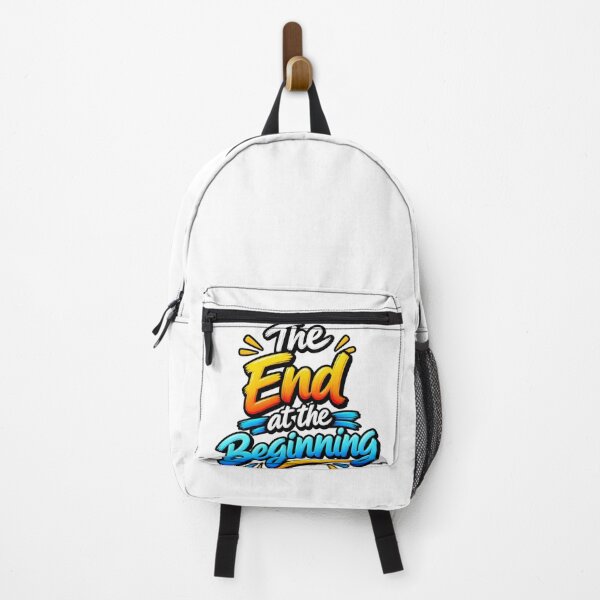 Item preview, The End at the Beginning – Inspirational Quote T-Shirt Design designed and sold by Design Sounds Studio.